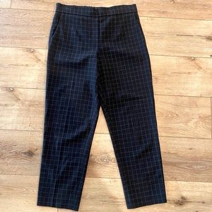 Aritzia Babaton Conan Cropped Navy Espace Window Pane